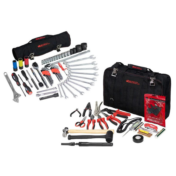 Boxo USA Off-Road Bag | 80-Piece Off-Road Tool Bag and Tool Roll