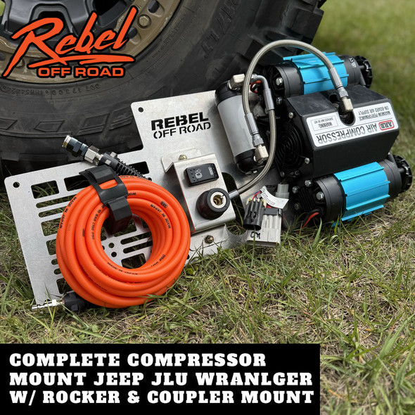 Jeep Wrangler JLU Rear Storage Compressor Mount By Rebel Off Road