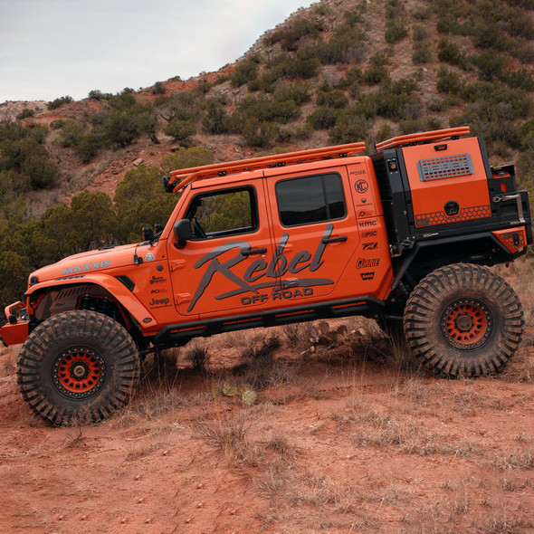 Jeep Gladiator JT Bobbed Canopy & Flatbed Tray by Rebel Off Road