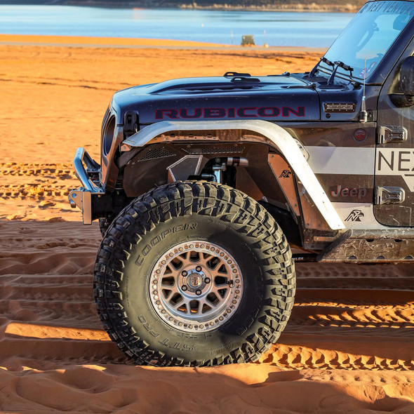 Next Venture High Line Aluminum Front Fender Flares for Jeep Wrangler JL & Gladiator JT