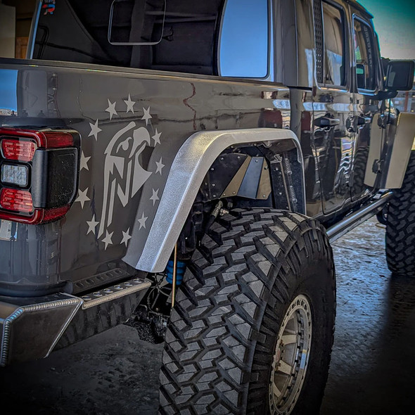 Next Venture High Line Aluminum Rear Fender Flares for Jeep Gladiator JT