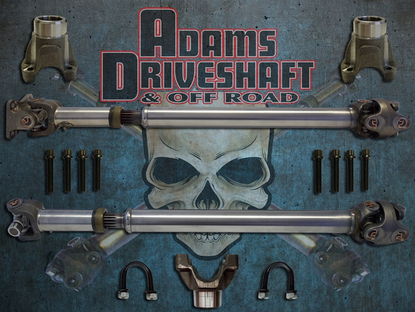 ADAMS DRIVESHAFT JK FRONT & REAR 1310 CV DRIVESHAFT PACKAGE with