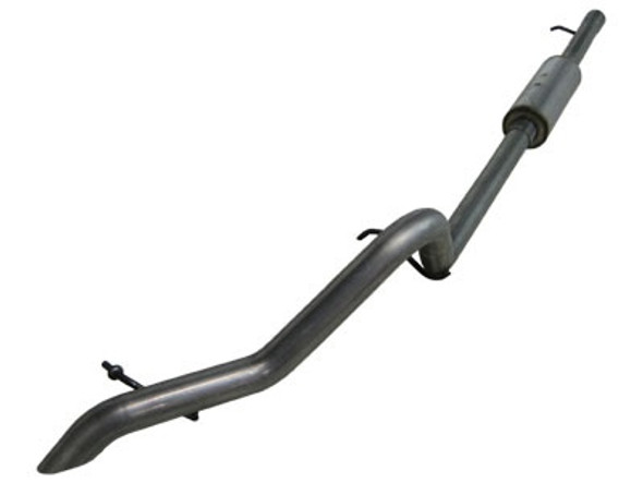 MBRP 2007+ Jeep Wrangler JK - 3.8L V6, 4-Dr, Off-Road Tail Pipe, Muffler Before Axle (No Tip Required) Aluminized