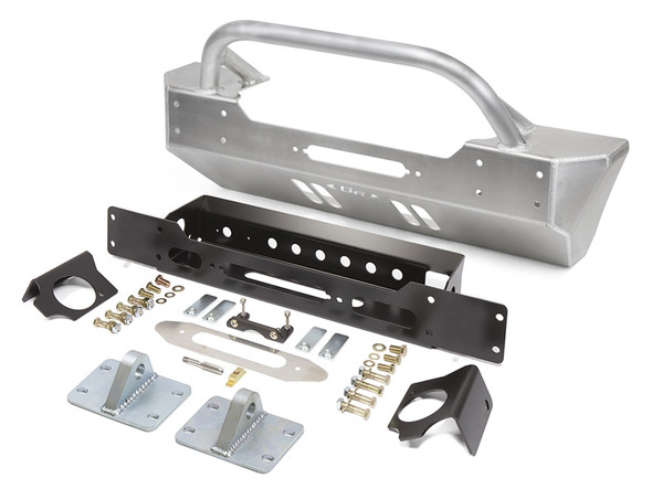 GENRIGHT OFFROAD JL/JT STUBBY FRONT BUMPER - ALUMINUM - FBB-10040