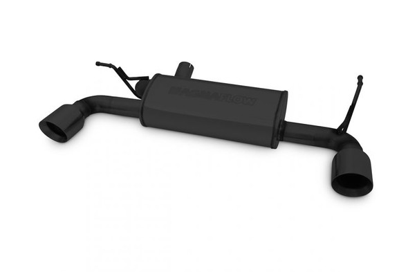 Magnaflow Performance Axle-Back Exhaust System in Black Dual Split Rear, Jeep Wrangler JK V6 3.8L