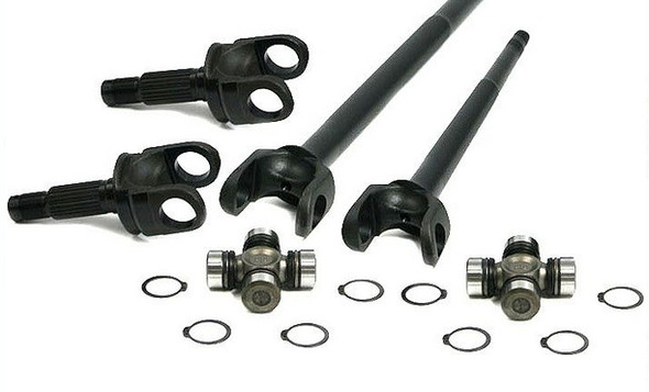 TEN Factory Front 30 Spline Chromoly Axle Kit Jeep JK D44 Rubicon