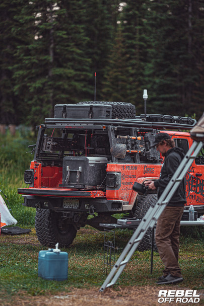 HALO 2.0 Cargo Rack for XPLOR Bed Rack, Jeep Gladiator JT by Rebel Off Road