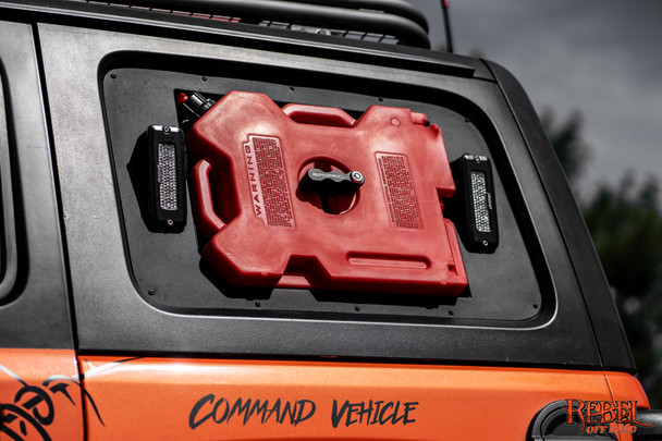 Blackout Window Storage For Jeep Wrangler