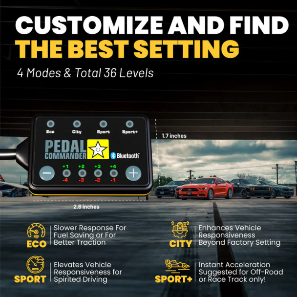 Pedal Commander PC07 Bluetooth Jeep Wrangler JL/JT - PC78