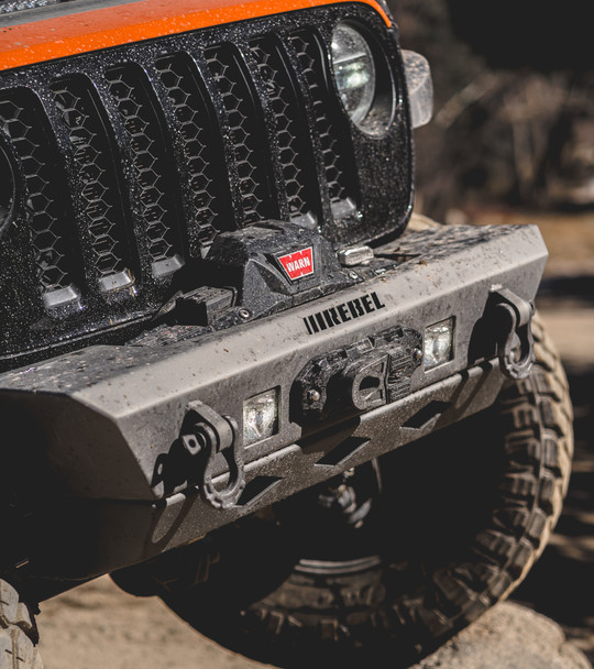 Summit Series Front Bumper & Skid Plate, Jeep Wrangler JK, JL and Gladiator JT by Rebel Off Road