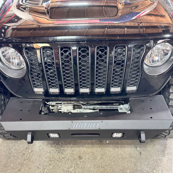 Summit Series Front Bumper & Skid Plate, Jeep Wrangler JK, JL and Gladiator JT by Rebel Off Road