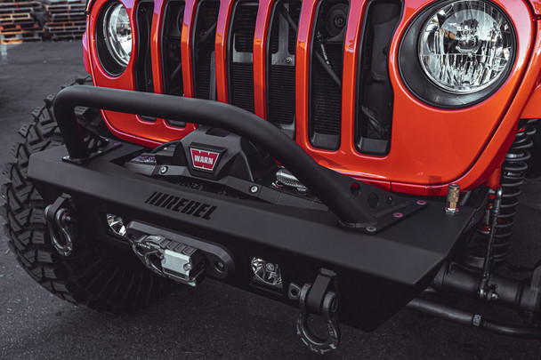 Jeep JK/JL/Gladiator JT Front Bumper & Hoop - Summit Series by Rebel Off Road Jeep JK/JL/Gladiator JT Front Bumper & Hoop - Summit Series by Rebel Off Road
