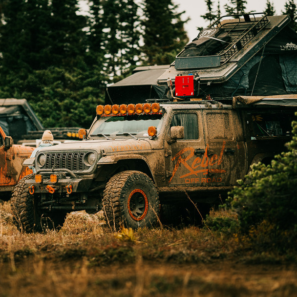 Jeep JK/JL/Gladiator JT Front Bumper & Hoop - Summit Series by Rebel Off Road Jeep JK/JL/Gladiator JT Front Bumper & Hoop - Summit Series by Rebel Off Road