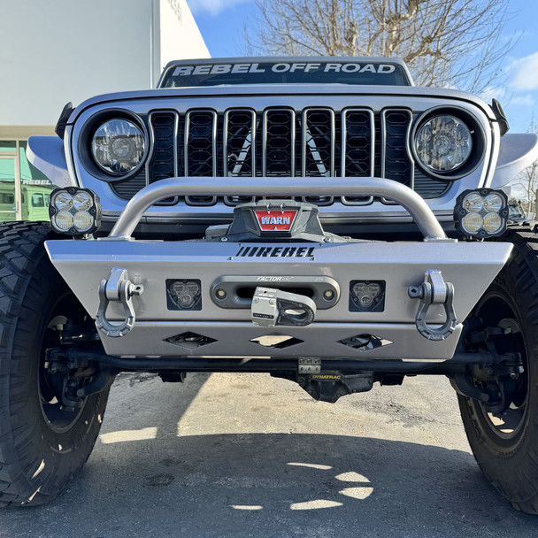 Rebel Off Road Summit Series Front Bumper w/Hoop & Skid  JK/JL/JT