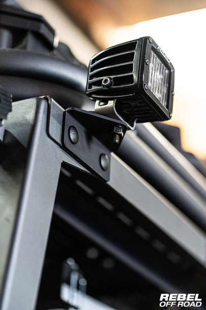 XPLOR Bed Rack Universal Antenna & Light Mount by Rebel Off Road