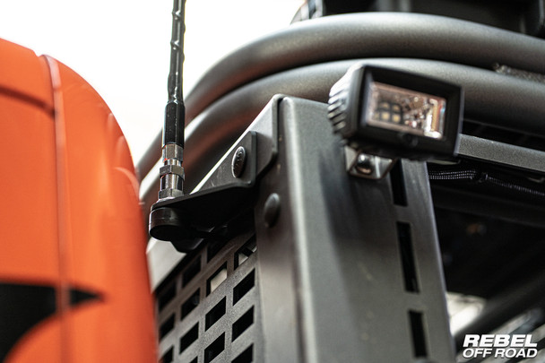 XPLOR Bed Rack Universal Antenna & Light Mount by Rebel Off Road