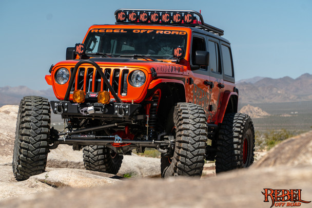 HALO 2.0 Roof Rack With Light Mounts, Jeep Wrangler JK/JL by Rebel Off Road