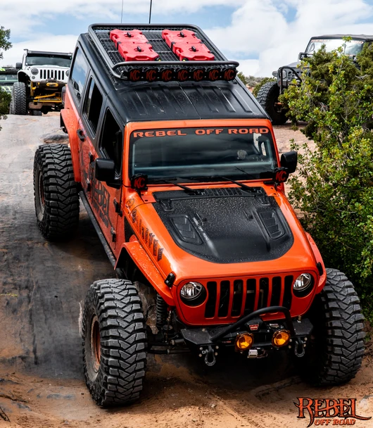 HALO 2.0 Roof Rack With Light Mounts, Jeep Wrangler JK/JL by Rebel Off Road