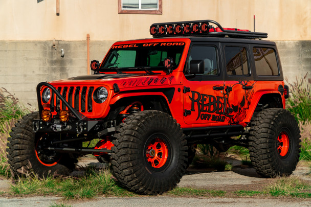 HALO 2.0 Roof Rack With Light Mounts, Jeep Wrangler JK/JL by Rebel Off Road