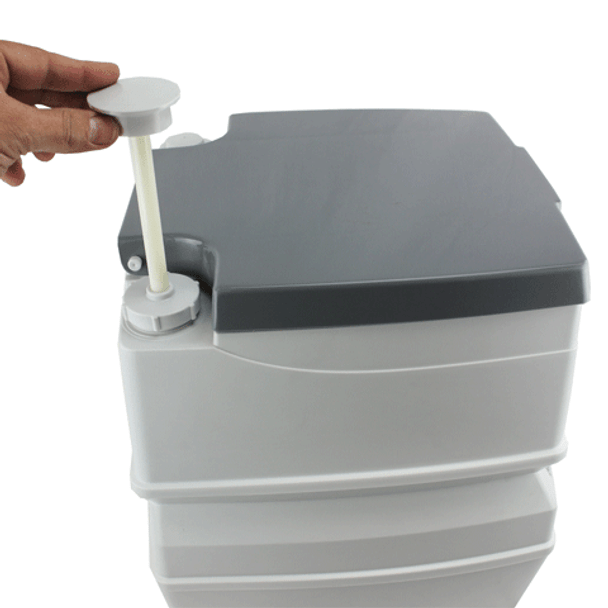 Tuff Stuff® 5 Gallon Flushable Portable Outdoor Toilet With Removable Holding Tank - TS-TOILET-5