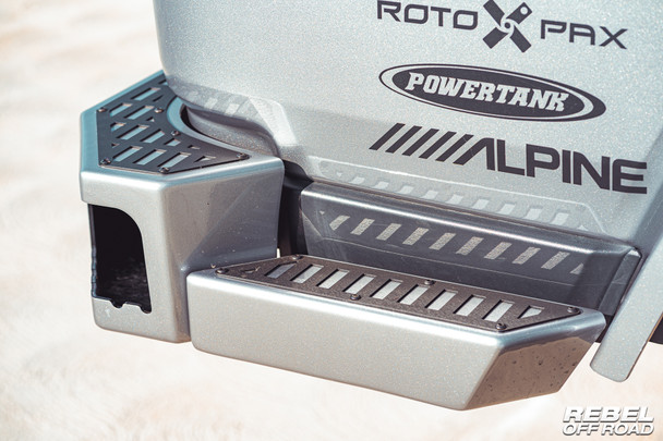 Jeep Gladiator JT Rear Bumper & Bedside Slider Steps | Rebel Off Road
