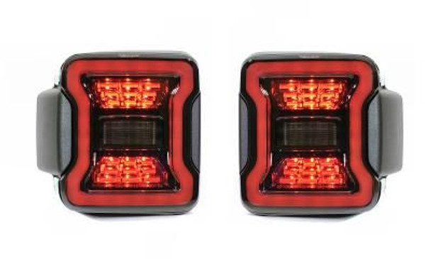 Quake LED Jeep Wrangler JL Blackout LED Replacement Tail Lights