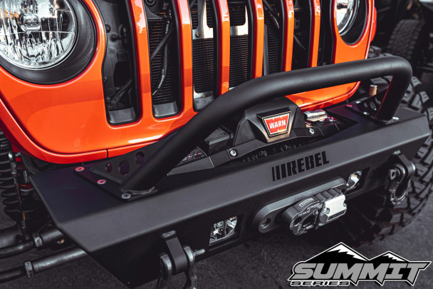 Summit Series Front Bumper Hoop for Jeep Wrangler JK, JL & Gladiator JT by Rebel Off Road