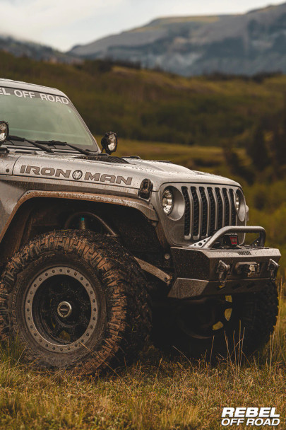 Summit Series Front Bumper Hoop for Jeep Wrangler JK, JL & Gladiator JT by Rebel Off Road