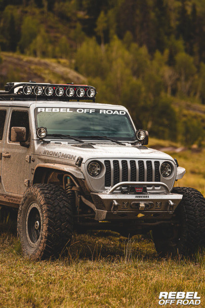 Summit Series Front Bumper Hoop for Jeep Wrangler JK, JL & Gladiator JT by Rebel Off Road