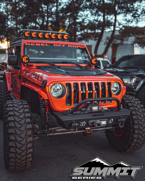 Jeep JK, JL & Gladiator JT Front Bumper Hoop | Rebel Off Road