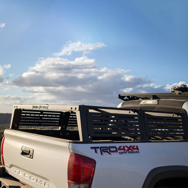 XPLOR Half Height Bed Rack, Toyota Tacoma 2016+ by Rebel Off Road