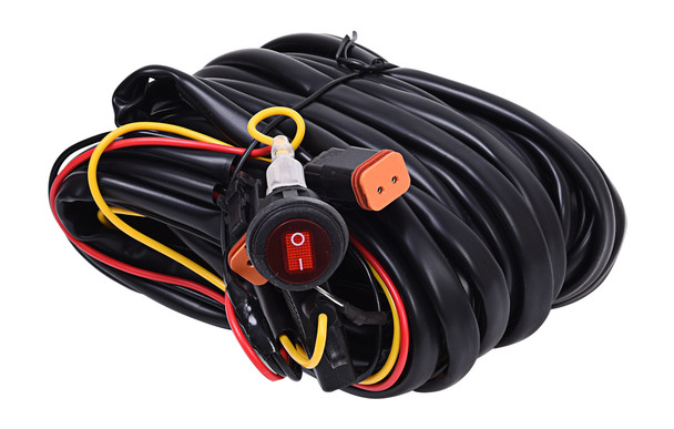 KC HiLiTESWiring Harness for Two Backup Lights with 2-Pin Deutsch Connectors