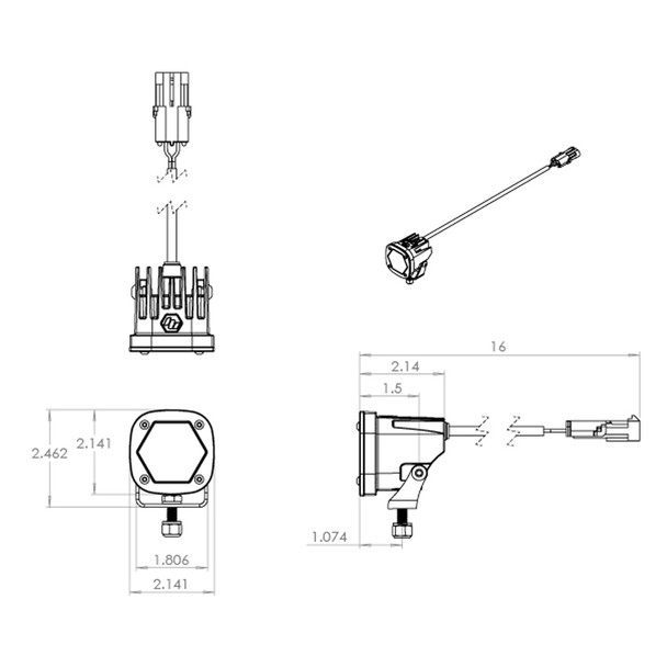 Baja Designs S1, Spot LED light