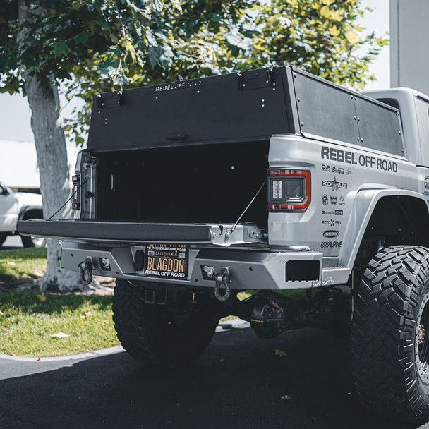 XCAP Enclosure for XPLOR Half Height Bed Rack, Jeep Gladiator 2020+