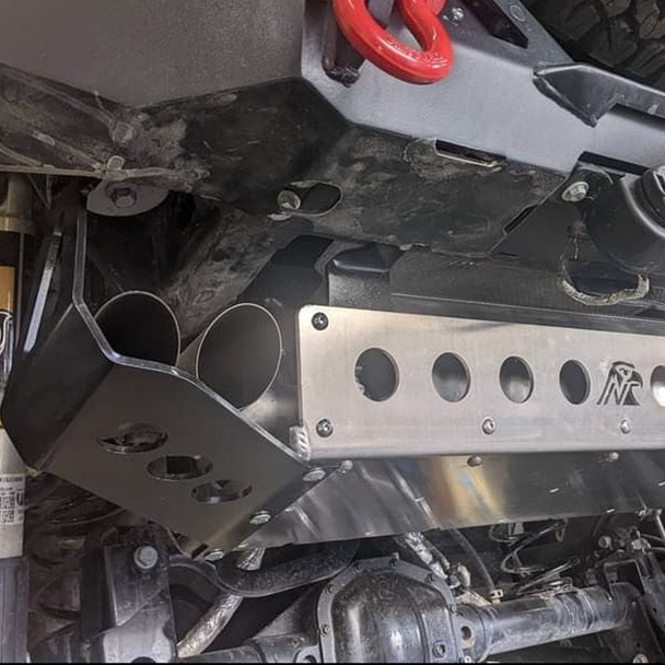 Next Venture Motorsports Rear Exhaust Skid Plate, Jeep JLU 392 Hemi