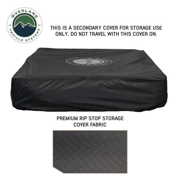 XD Sherpa Hybrid Soft Shell Roof Top Tent, Blue Body & Black Rainfly | Overland Vehicle Systems