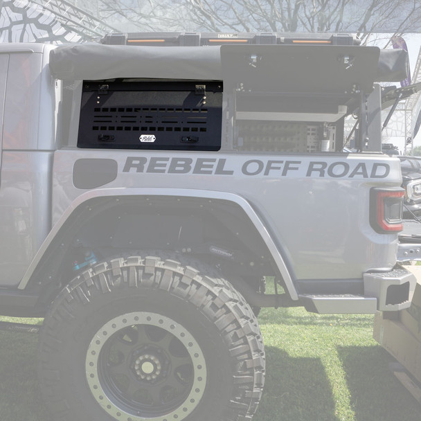 Rebel Off Road Molle Side Hatch for Half Height XPLOR Bed Rack