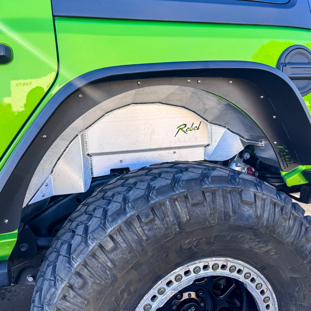 Rebel Off Road Aluminum Rear Inner Fender Liners, Jeep Wrangler JL