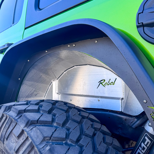 Rebel Off Road Aluminum Rear Inner Fender Liners, Jeep Wrangler JL