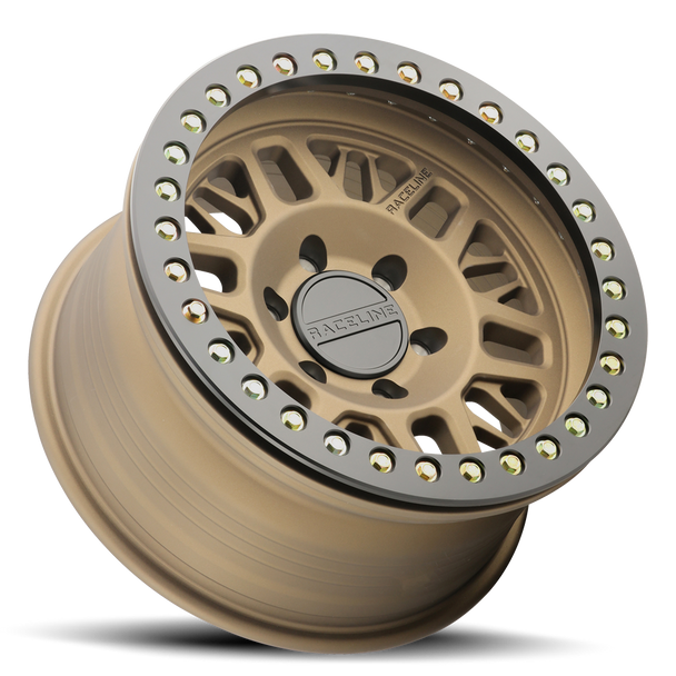 Raceline RT951BZ Ryno Cast Beadlock - Textured Bronze w/ Black Beadlock Ring