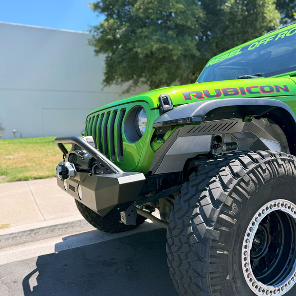 Rebel Off Road Trailhead Series Mid-Width Steel Front Bumper | Jeep JK, JL & Gladiator JT