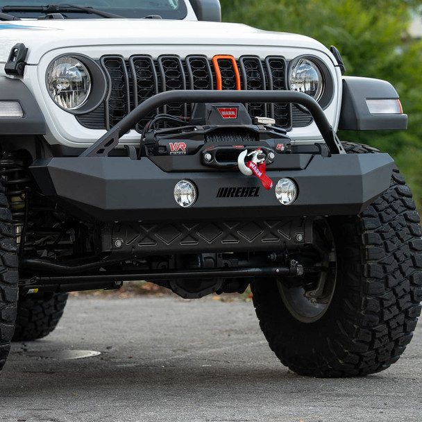 Rebel Off Road Trailhead Series Mid Width Front Bumper, Jeep JK/JT/JL