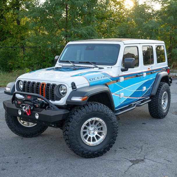 Rebel Off Road Trailhead Series Mid Width Front Bumper, Jeep JK/JT/JL