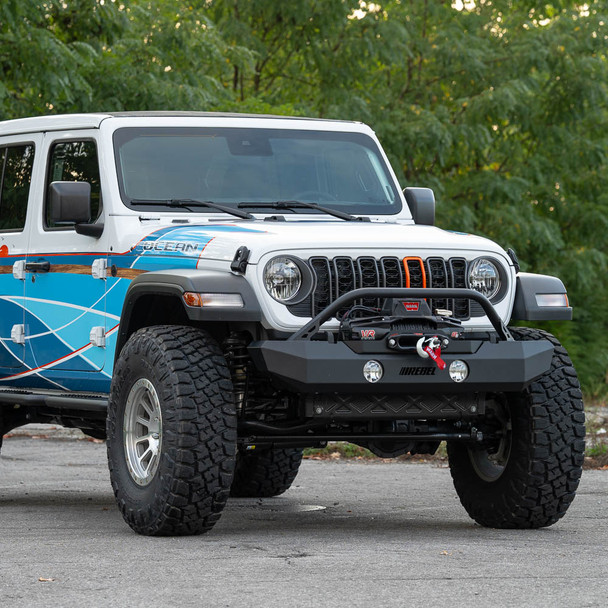 Rebel Off Road Trailhead Series Mid Width Front Bumper, Jeep JK/JT/JL