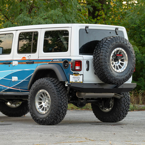 Trailhead Series Rear Bumper and License Plate Mount, Jeep Wrangler JL By Rebel Off Road