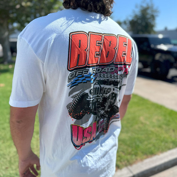 Rebel Off Road USA The Unit 500 Race T Shirt, White