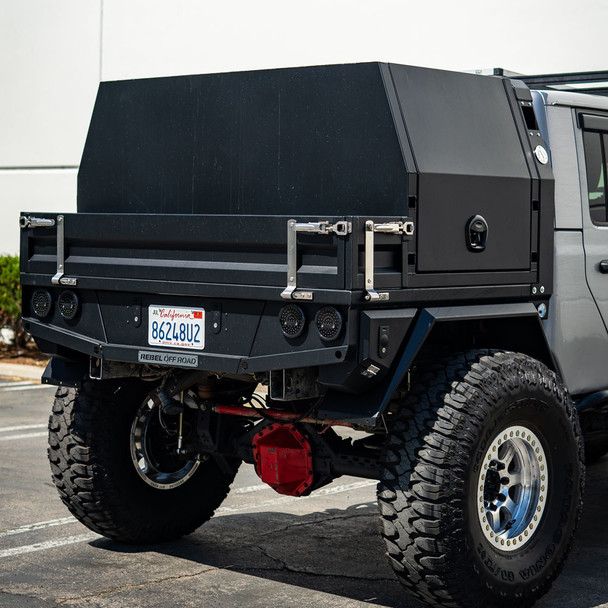 Jeep Gladiator JT Bobbed Canopy & Tray Sides for Bobbed Flatbed by Rebel Off Road