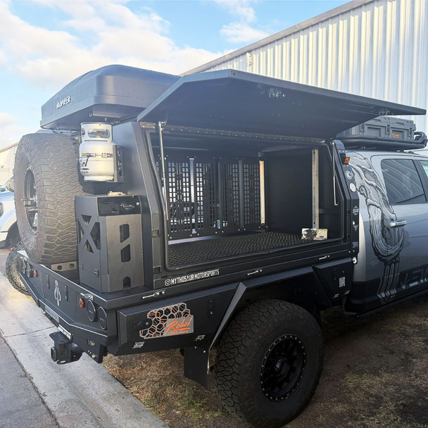 Full-Size Truck Canopy System for Flatbed Tray by Rebel Off Road Full-Size Truck Canopy System for Flatbed Tray by Rebel Off Road