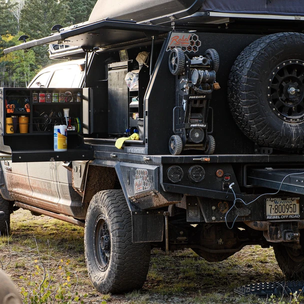 Full-Size Truck Canopy System for Flatbed Tray by Rebel Off Road