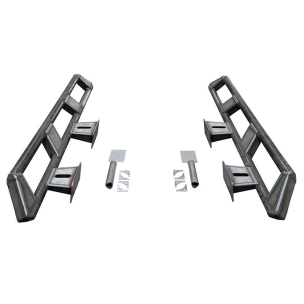 Motobilt Frame Mounted Rocker Guard Long Arm Suspension for JKU/JLU